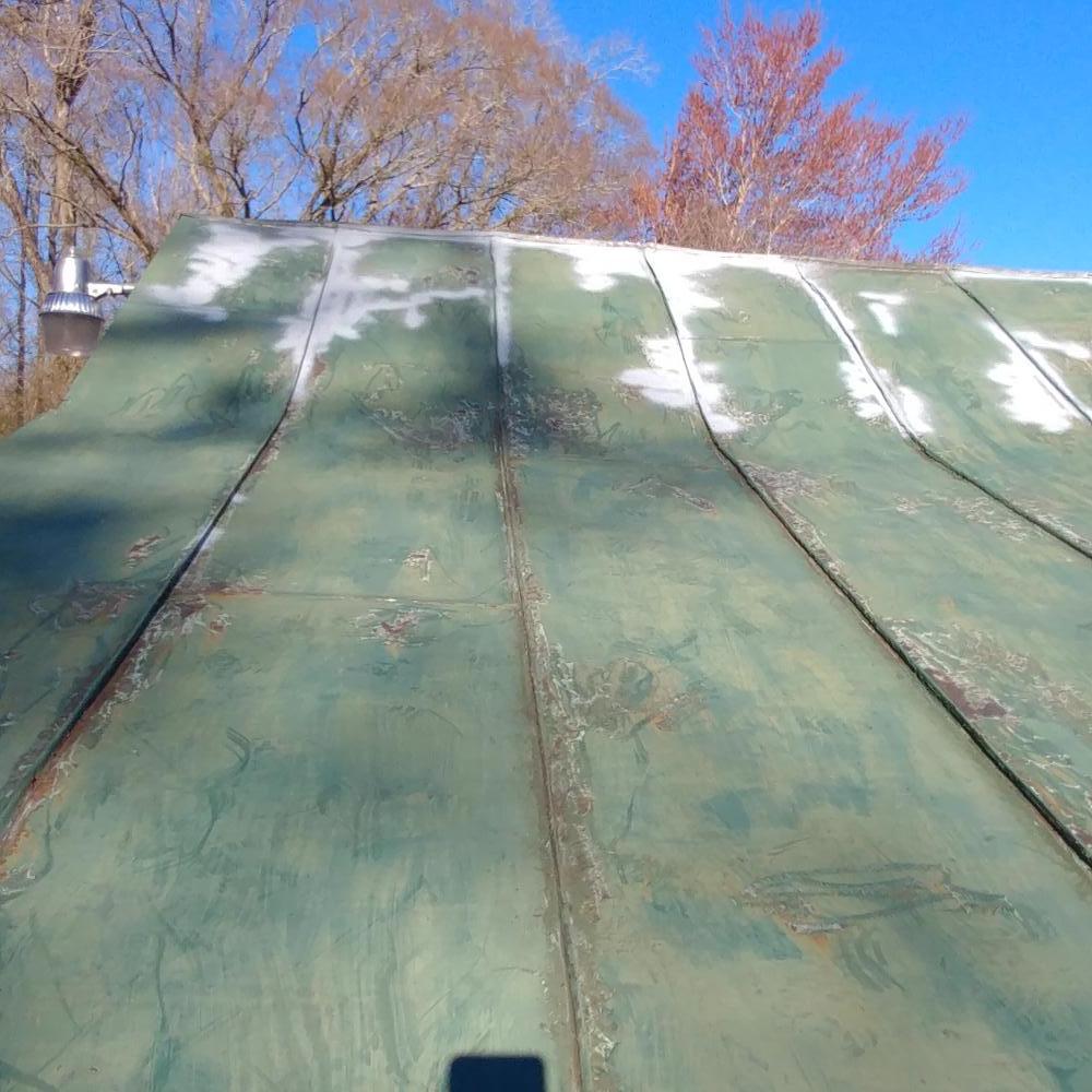 rusted metal roofing