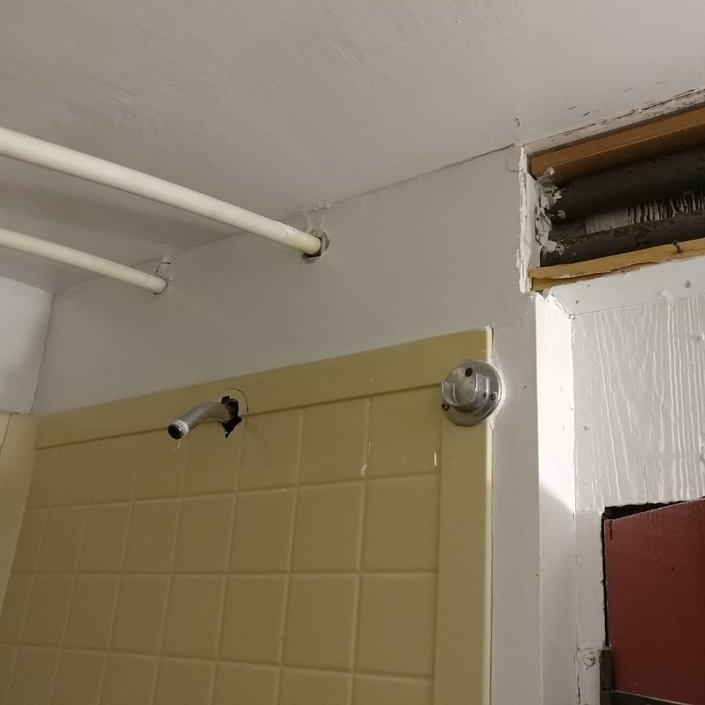 old shower