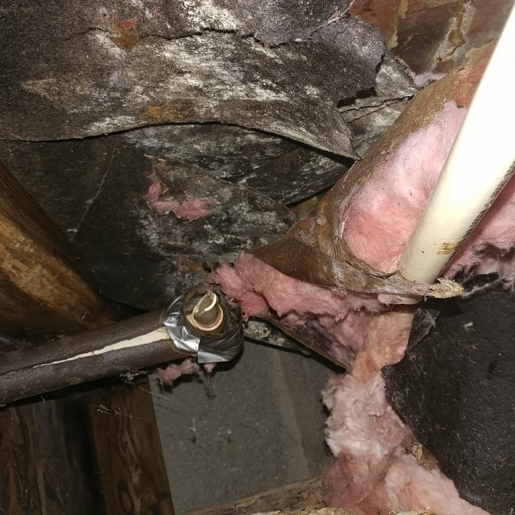 broken pipes
