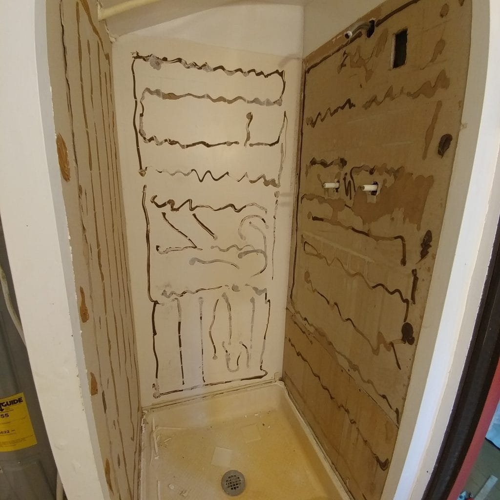 bath remodel old