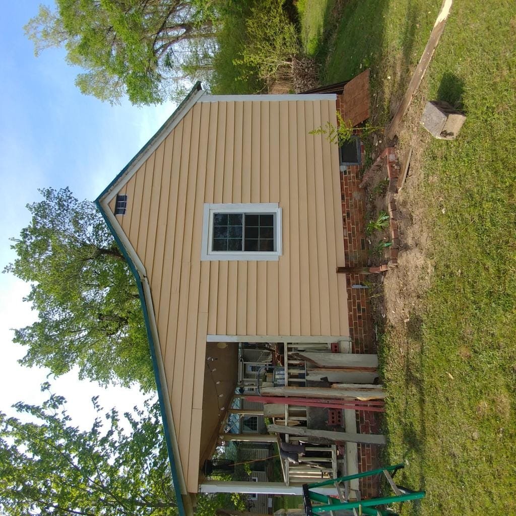 guest house siding finished