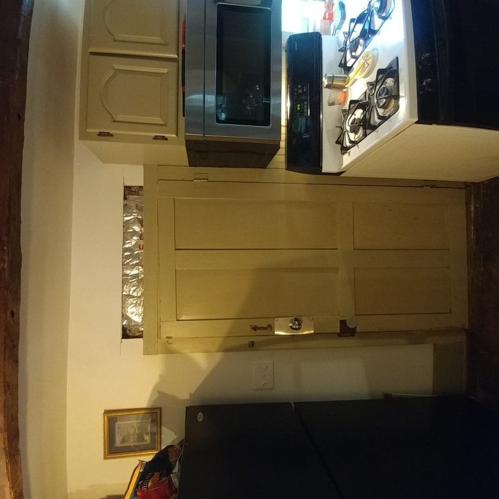 old back door from inside