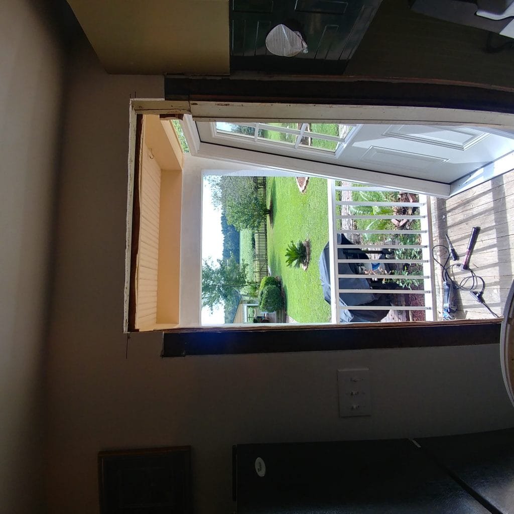 old door removed