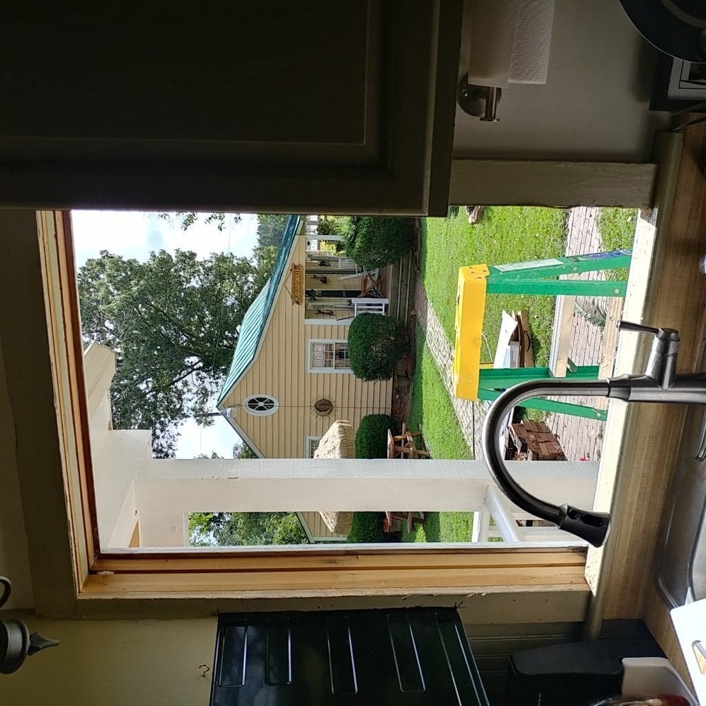 kitchen window removed