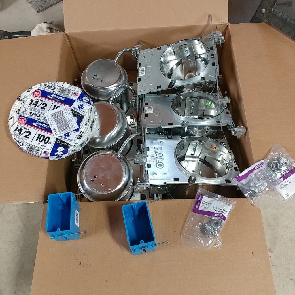 lighting parts used