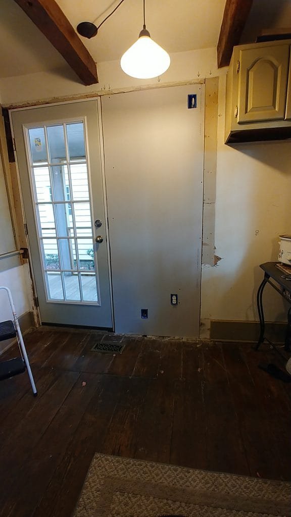 inside dry wall