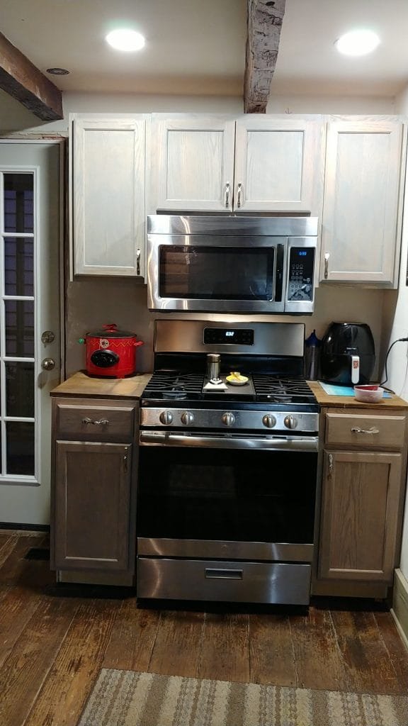 stove in place