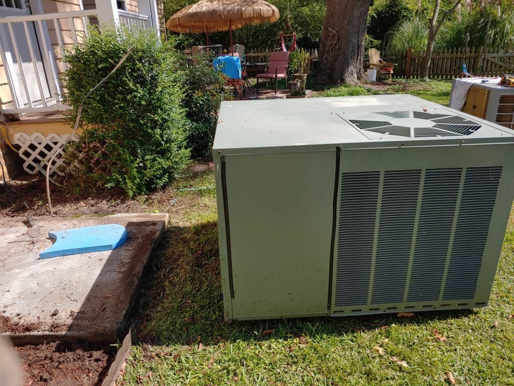 Old Unit removed