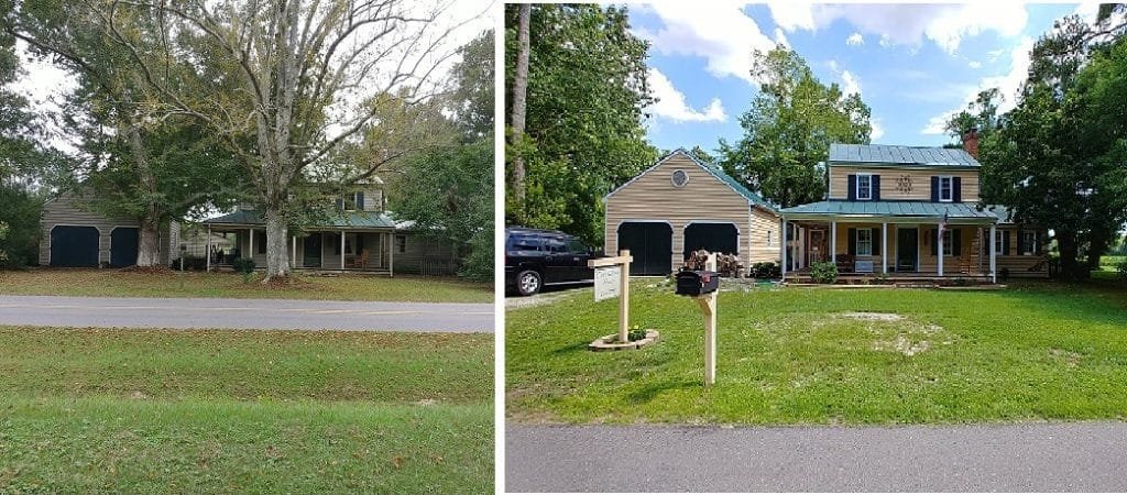 Front then and now