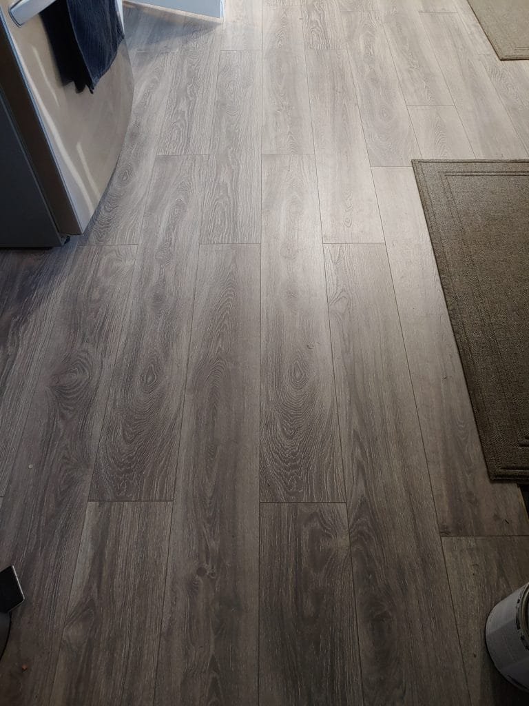 close up new floor
