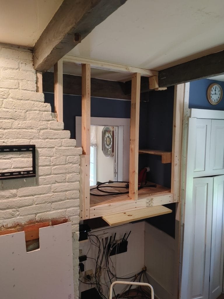 new wall framing