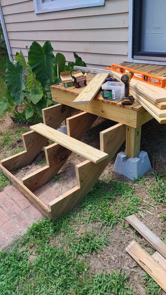 Building new stairs