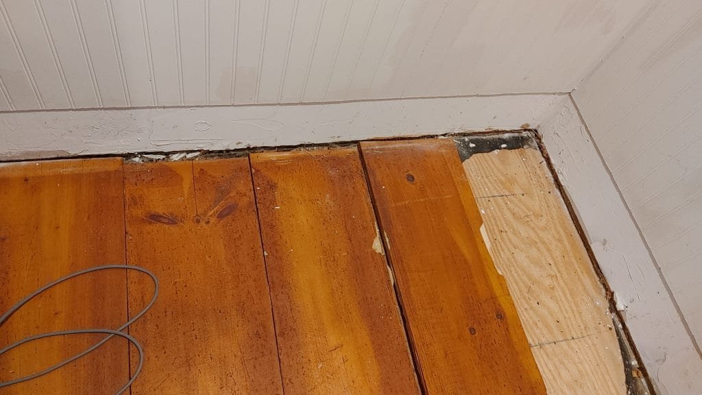 Removing old floor view 2