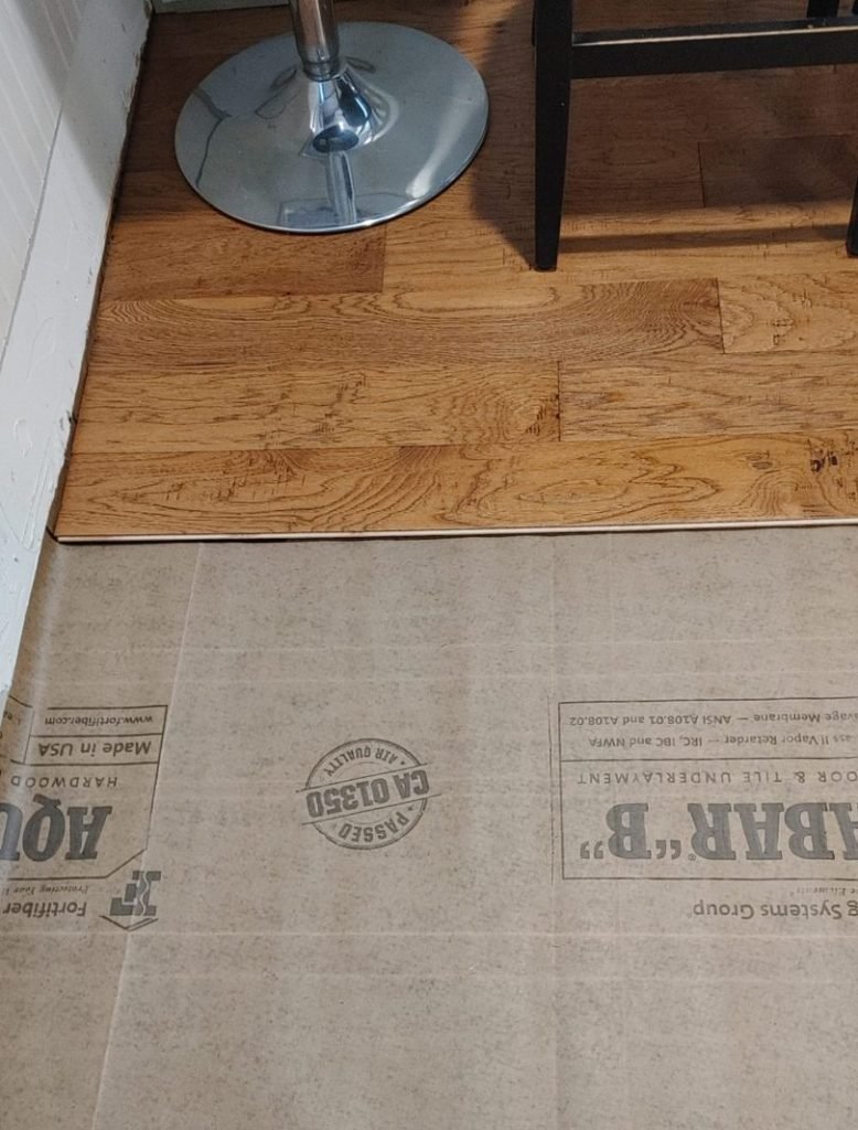Laying new flooring
