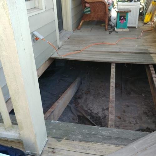 porch rebuild