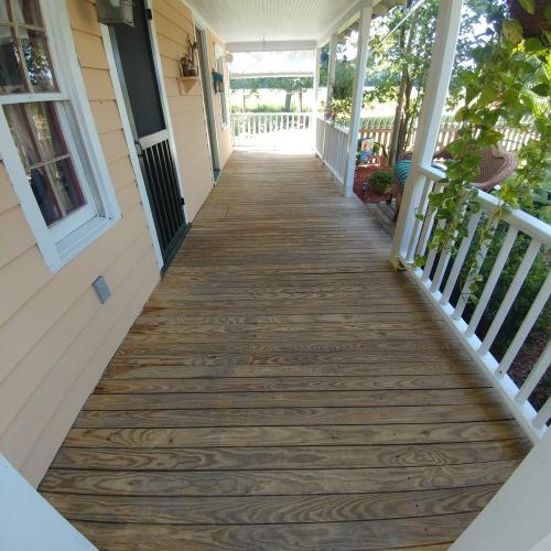 porch floor before