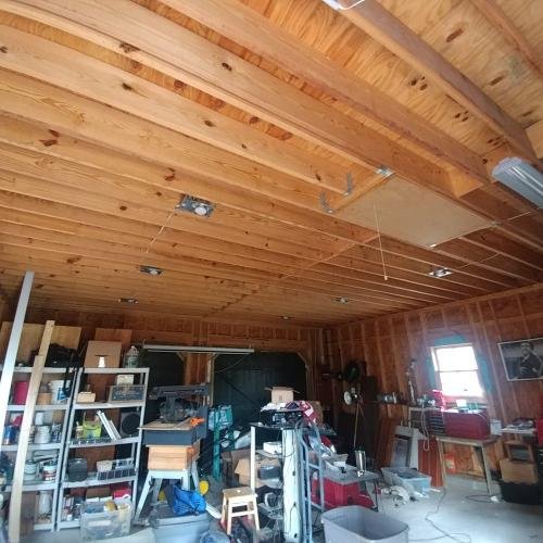 Garage lights installed