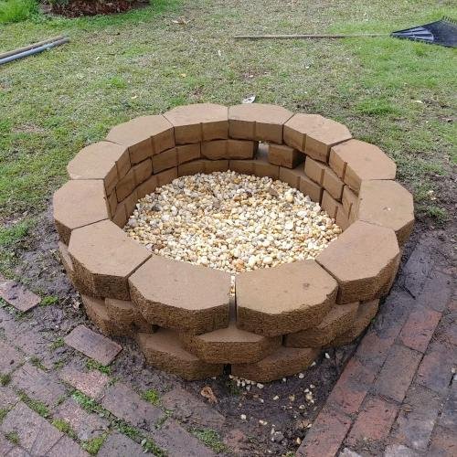 fire pit finished