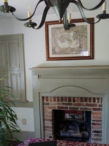 dining room fireplace