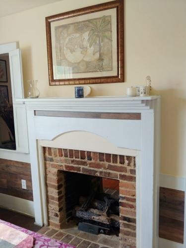 dining room fireplace