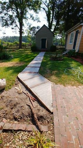 sidewalk finished