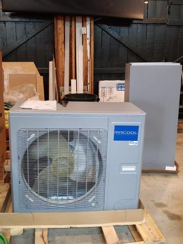 Heat pump to be installed