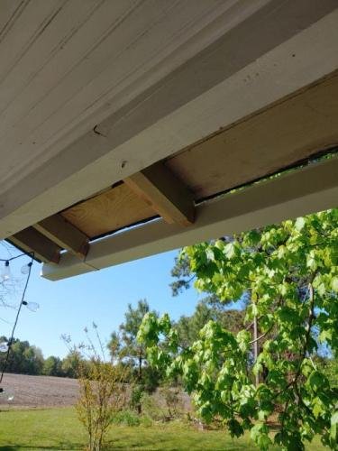 Roof overhang repaired