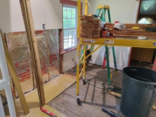 Starting top floor removal