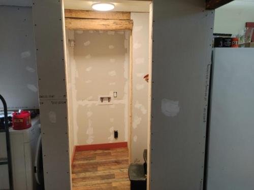 New area for washer and dryer