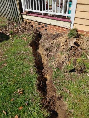 Draiage pipe digging