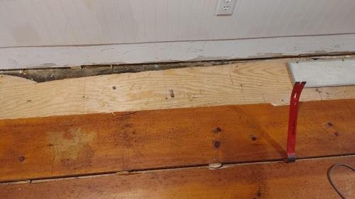 Removing old floor view 1