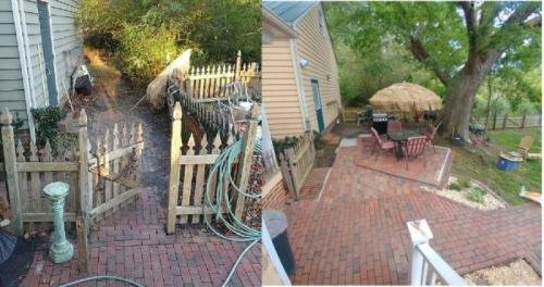 Side Yard then and now