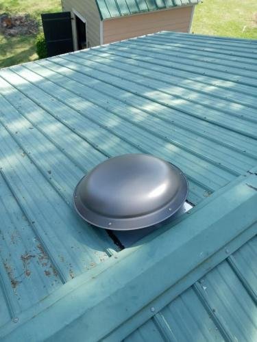 attic fan installed finished